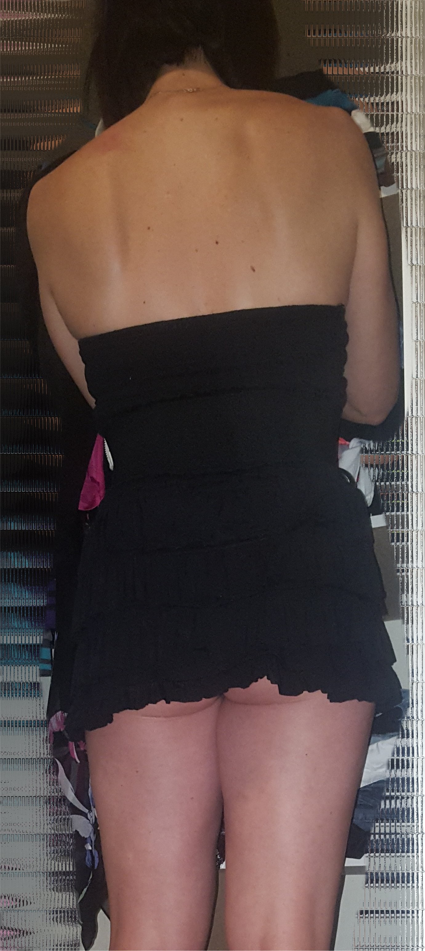 Sexy Amateur Wife with Beautiful Ass Wearing Minidress