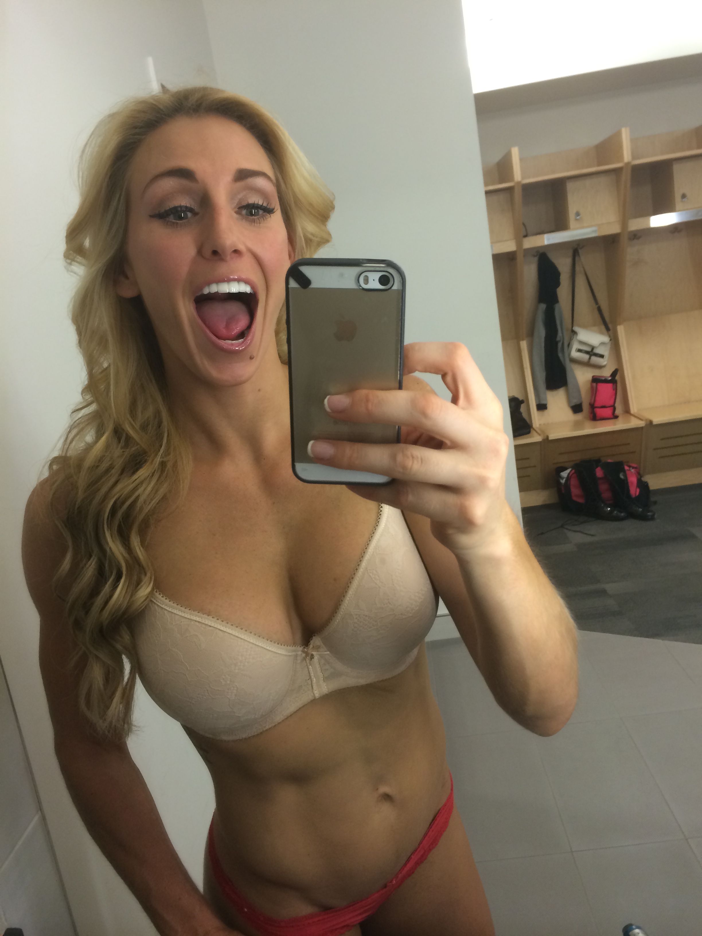 Nude Naked Celeb Charlotte Flair with Outie Belly Button - Image Gallery  #375379