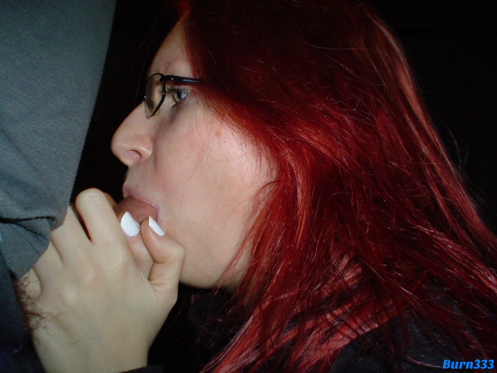 Amateur Shaved Brunette Wife Giving Blowjob