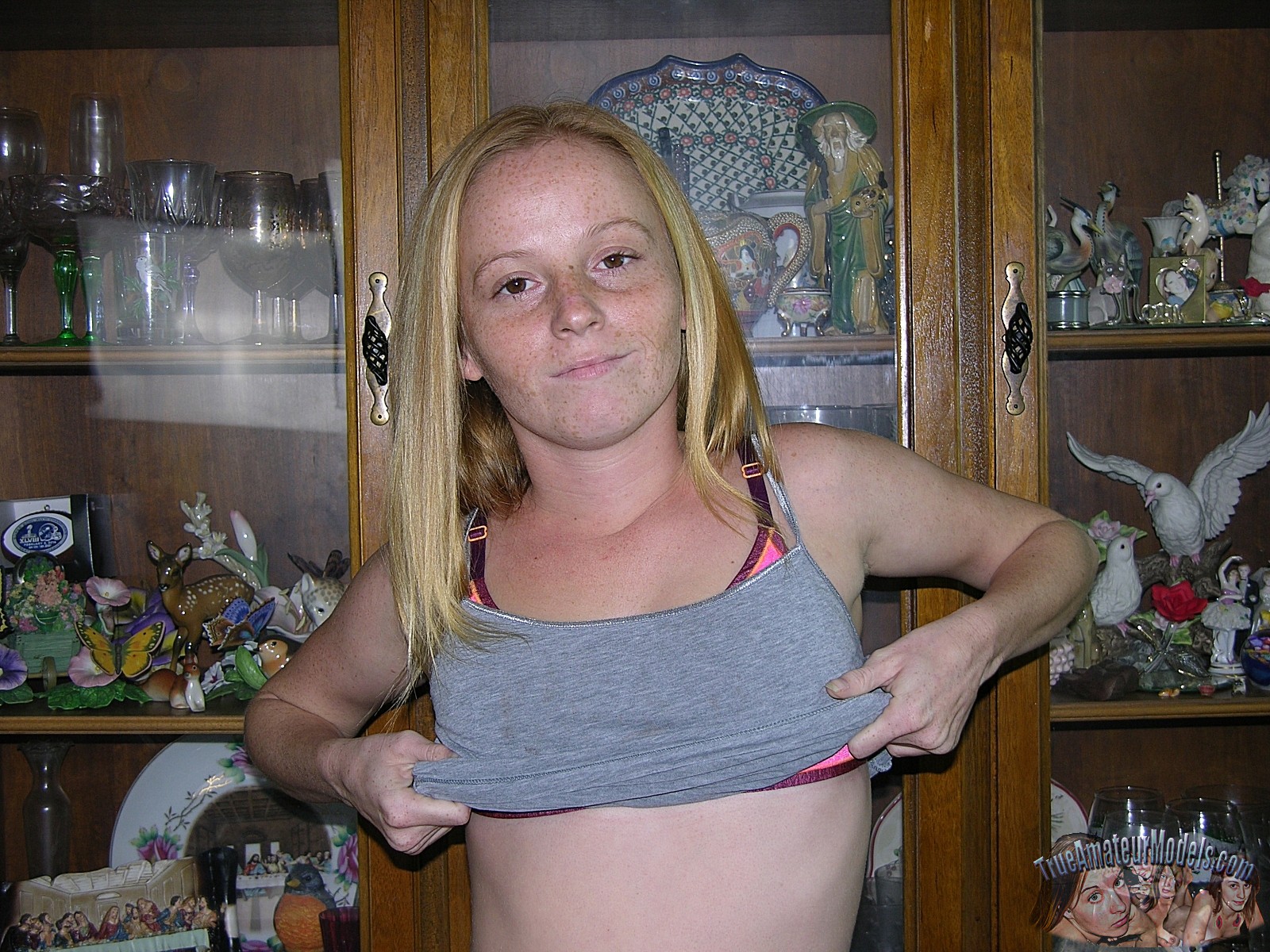 Amateur Young Petite Teen Redhead Girlfriend Alyssa Hart with Small Tits from TrueAmateurModels