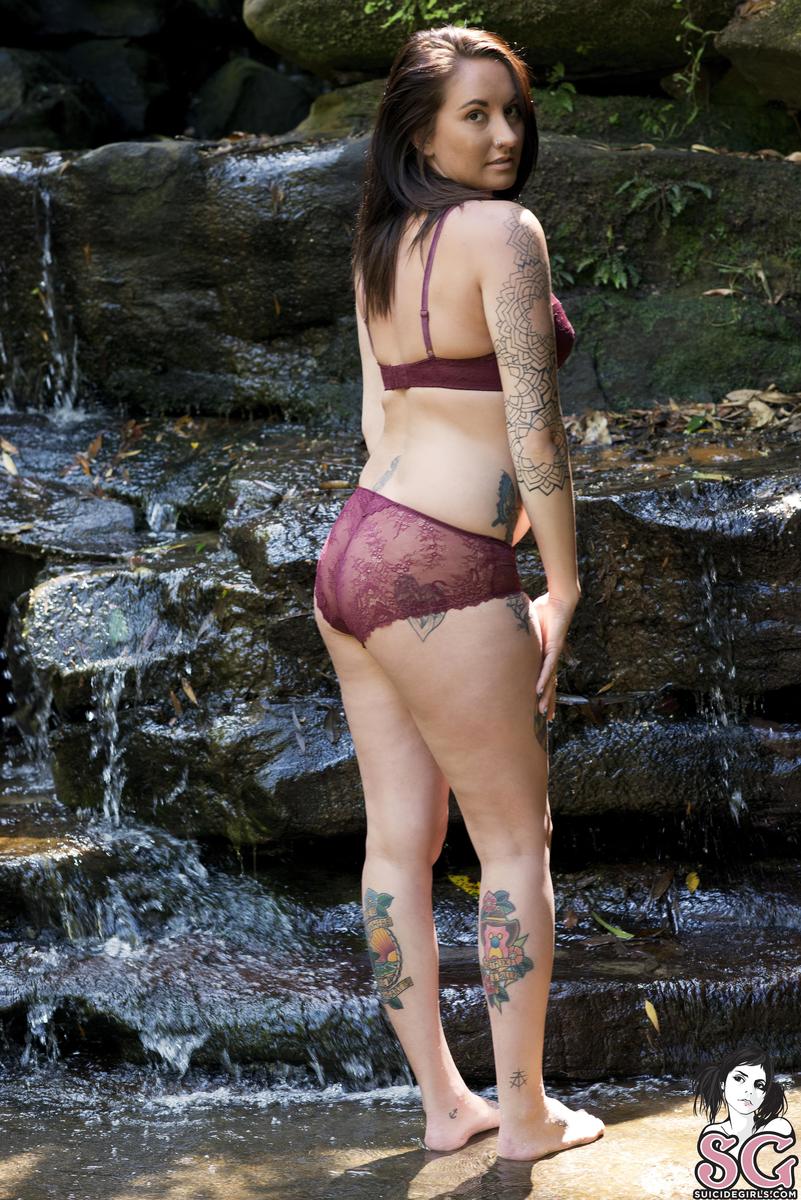 Suicide Girl Wild Nature